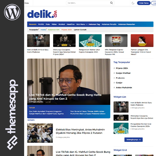 DelikWP, Template WordPress Berita Mirip Detik.com